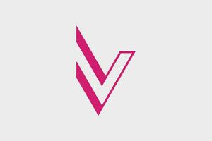 combinación inicial letra logo diseño con letra vv creativo concepto vector