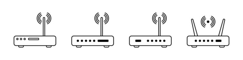 Router icon. Router related signal icon isolated vector