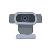 lens web camera cartoon vector illustration