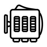 fidget cube toy line icon vector illustration