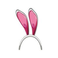 funny easter bunny ear cartoon vector illustration