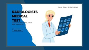 clinic radiologists medical test vector