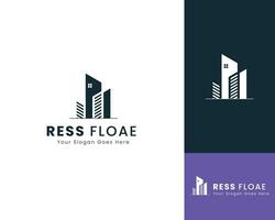 Vector creative business development real state logo design