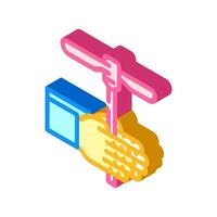 twisting toy fidget isometric icon vector illustration