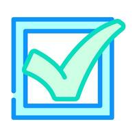 checkbox mark color icon vector illustration