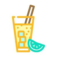 nightcap drink sleep night color icon vector illustration