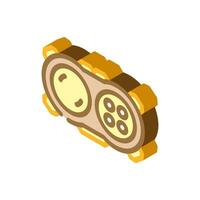 fidget pad fidget toy isometric icon vector illustration
