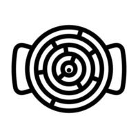 marble maze fidget toy line icon vector illustration