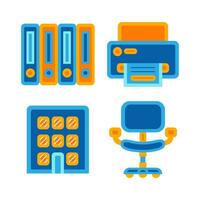 business objects vector illustrations set