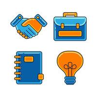 business objects vector illustrations set