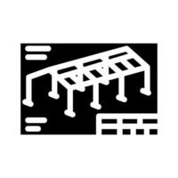 structural drafting architectural drafter glyph icon vector illustration