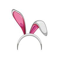 celebration easter bunny ear cartoon vector illustration