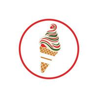 Scoop up sweetness with our vector ice cream logo icon. Deliciously designed, it adds a playful and tempting touch to your brand or project.