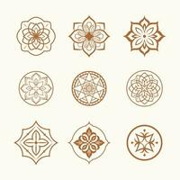 Explore bohemian allure with our vector set of circled emblems. Artistic and free-spirited, perfect for adding a touch of boho charm to your designs.