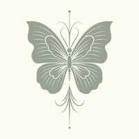 Embrace the whimsical with our vector bohemian butterfly icon. A symbol of transformation and free spirit, adding artistic charm to your designs.