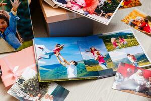 Album with photos, photobook and photo