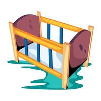 Trendy Cradle Concepts vector