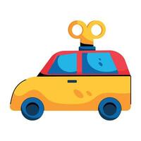 Trendy Toy Car vector