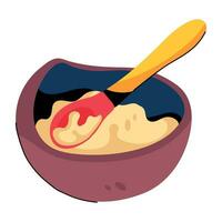 Trendy Baby Food vector