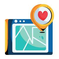 Trendy Dating Point vector