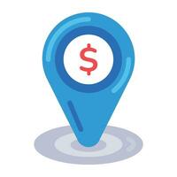 Trendy Bank Location vector