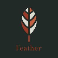 Feather logo vector illustration. Feather icon.