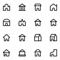 Housing and Industrial Building Icon vector