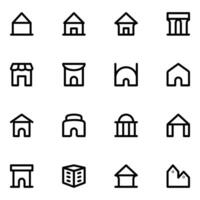 Housing and Industrial Building Icon vector