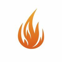 Fire flame logo icon. Oil, gas and energy. Isolated vector illustration