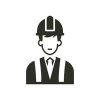 Construction engineer. Service Engineer Icon. Architect. Vector illustration