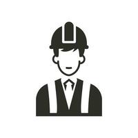 Construction engineer. Service Engineer Icon. Architect. Vector illustration