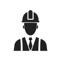 Construction engineer. Service Engineer Icon. Architect. Vector illustration