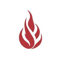 Fire flame logo icon. Oil, gas and energy. Isolated vector illustration