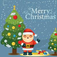 Merry Christmas happy new year vector design