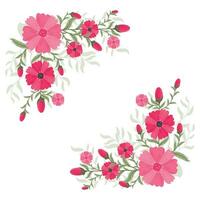 floral amor marco prima diseño vector