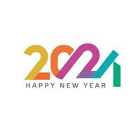 happy new year 2024 number design template vector