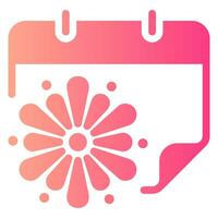 calendar gradient icon vector