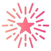 fireworks gradient icon vector