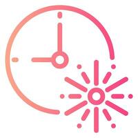 time gradient icon vector