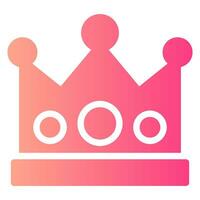 crown gradient icon vector