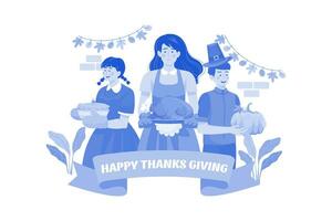 Happy Thanksgiving Day Concept vector