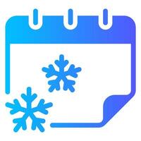 calendar gradient icon vector