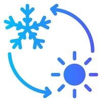 snow gradient icon vector