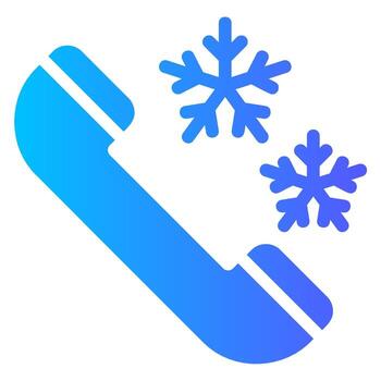 call gradient icon vector