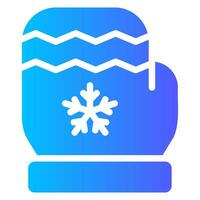 glove gradient icon vector