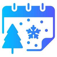 calendar gradient icon vector