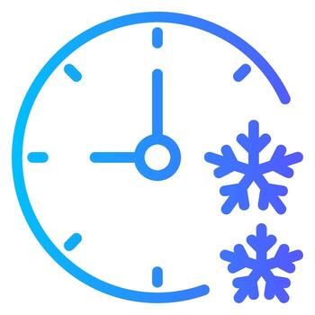 icono de gradiente de tiempo vector