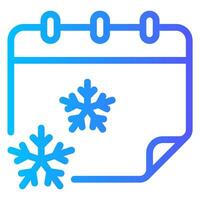 calendar gradient icon vector