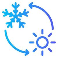 snow gradient icon vector