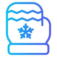 glove gradient icon vector